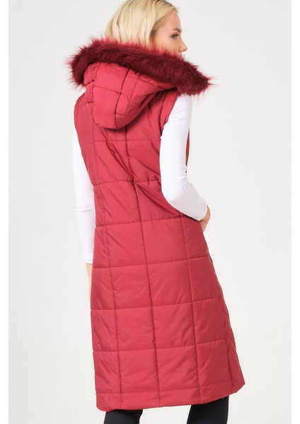 Z6718 Dewberry Bayan Yelek-Açık Bordo fiyatları