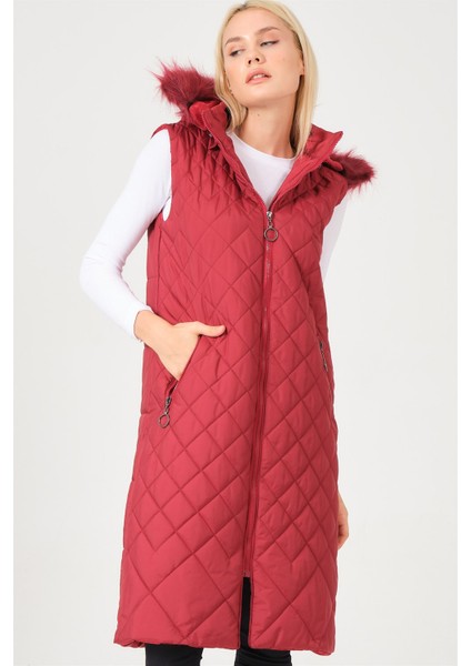 Z6718 Dewberry Bayan Yelek-Açık Bordo indirimleri