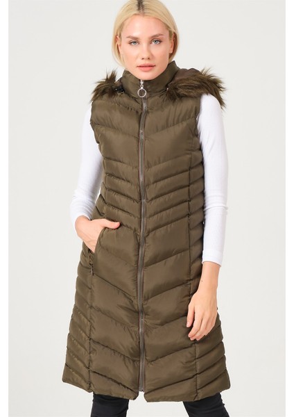 Z6725 Dewberry Bayan Yelek-Açık Haki fırsatları