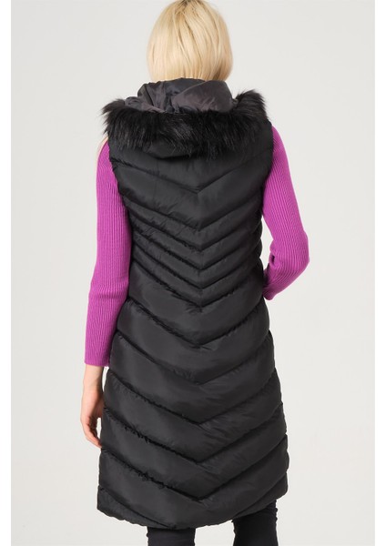 Z6725 Dewberry Bayan Yelek-Açık Siyah fiyatları