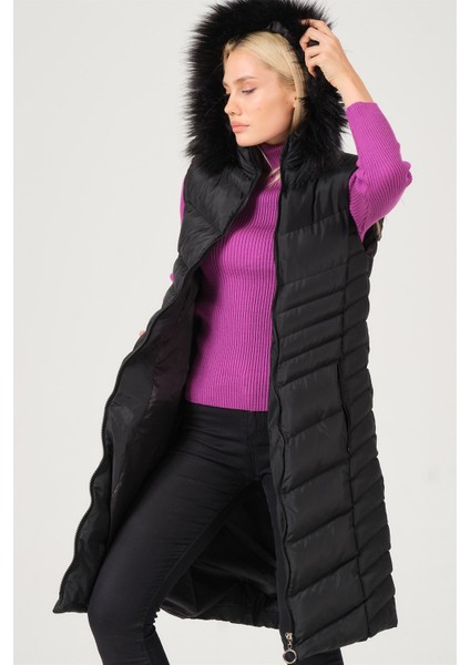 Z6725 Dewberry Bayan Yelek-Açık Siyah indirimleri