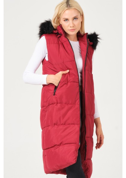 Z6741 Dewberry Bayan Yelek-Bordo fırsatları