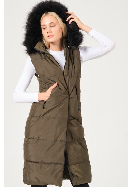 Z6741 Dewberry Bayan Yelek-Haki modelleri