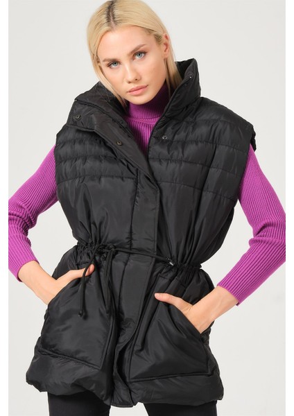 Z6747 Dewberry Bayan Yelek-Siyah modelleri