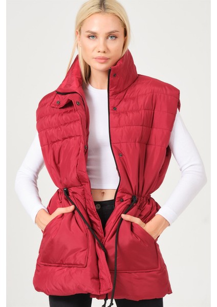 Z6747 Dewberry Bayan Yelek-Bordo indirimleri