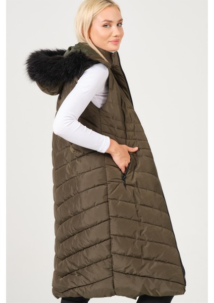 Z6752 Dewberry Bayan Yelek-Haki modelleri