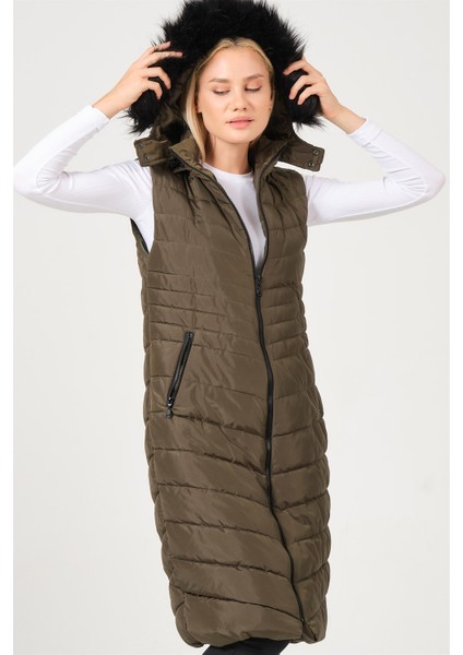 Z6752 Dewberry Bayan Yelek-Haki fırsatları