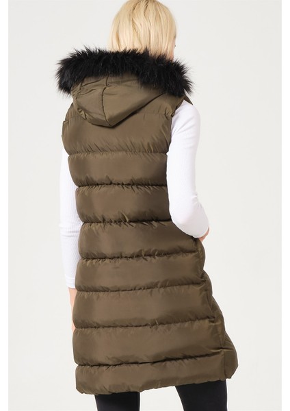 Z6761 Dewberry Bayan Yelek-Haki fiyatları