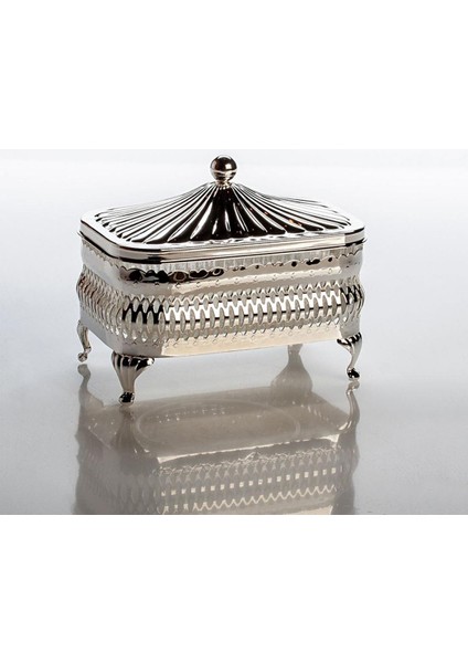 Ingiliz Gümüşü Tereyağı Tabağı 13 x 8.5 cm modelleri