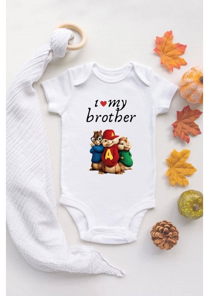Tuğba Baby Love My Brother Sincap Baskılı Pamuklu