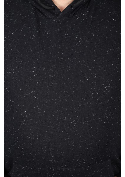 Mocgrande Büyük Beden Basic Kapüşonlu Sweat 22705-SIYAH fiyatları