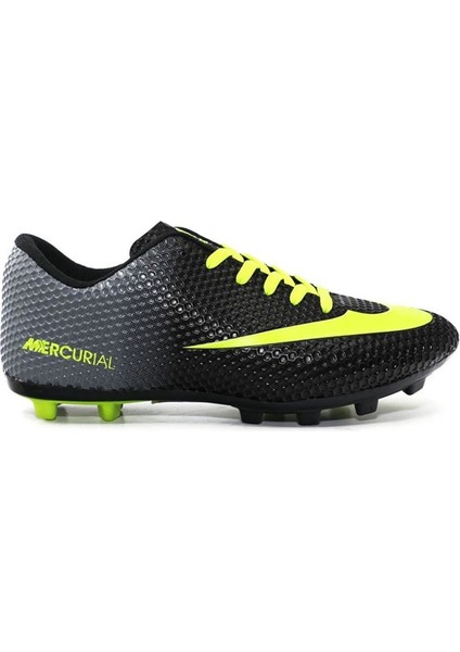 Walkd 401 Erkek Siyah Sarı Kırampon Futbol Ayakkabısı