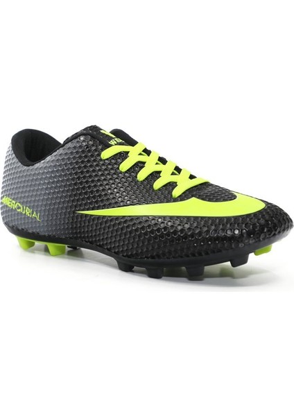 Walkd 401 Erkek Siyah Sarı Kırampon Futbol Ayakkabısı