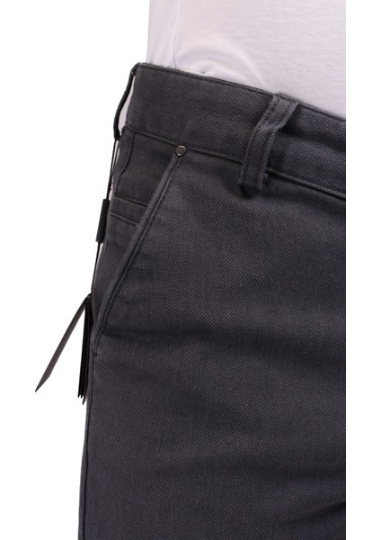 Pamuklu Antrasit Erkek Slim Fit Pantolon