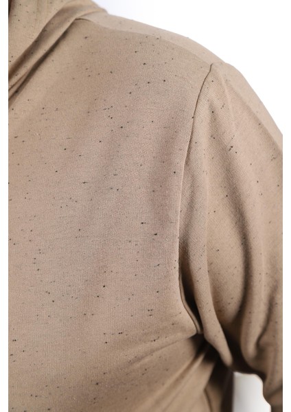 Mocgrande Büyük Beden Basic Kapüşonlu Sweat 22705-BEJ modelleri