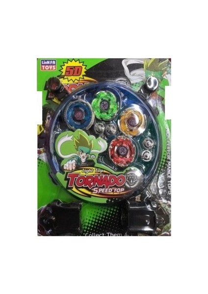 4'lü Beyblade Oyuncak 5d Arenalı Oyun Seti -Rgl