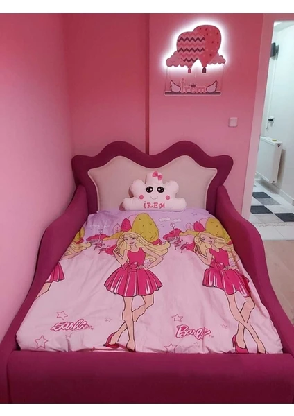 Puf Bebe Pembe Çocuk Yatağı 100 x 200 cm