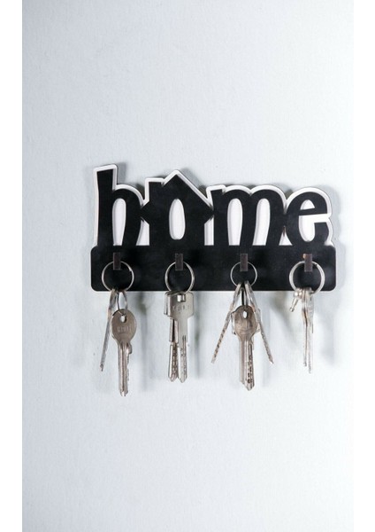 Home Ahşap Duvar Dekoru Anahtar Askısı Anahtar