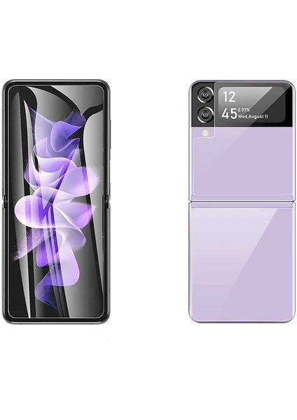 Samsung Galaxy Z Flip 4 Full Ekran Nano Ön Arka Koruyucu Narr TPU