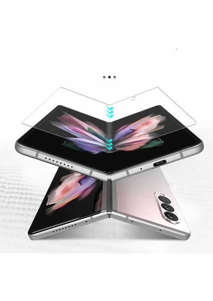 Samsung Galaxy Z Fold 4 Samsung Galaxy Z Fold 4 Full Ekran Nano Ön Arka Koruyucu Narr TPU