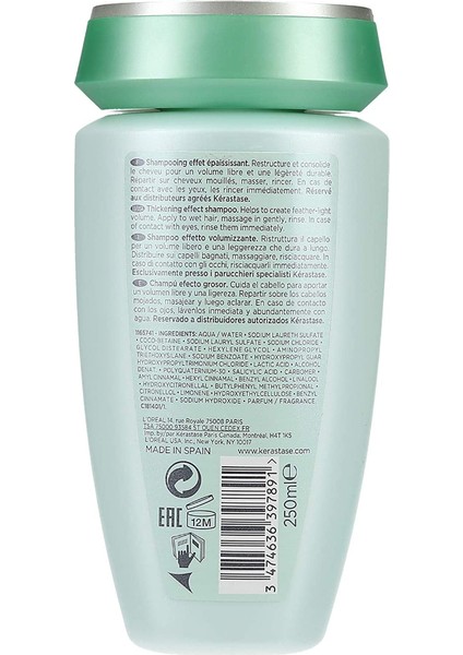 Volumifique Bain Volume Canlandırıcı Şampuan 250 ml
