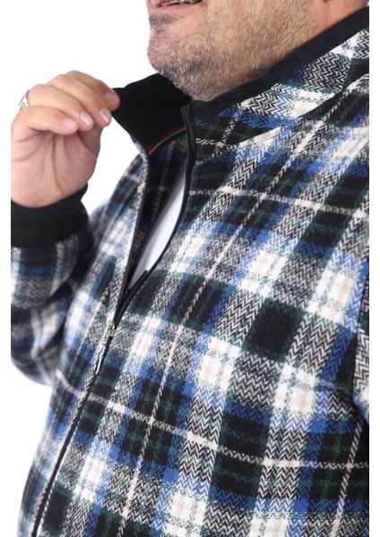 Mocgrande Büyük Beden Dik Yaka Sweat Oduncu 22219-SAKS fiyatları