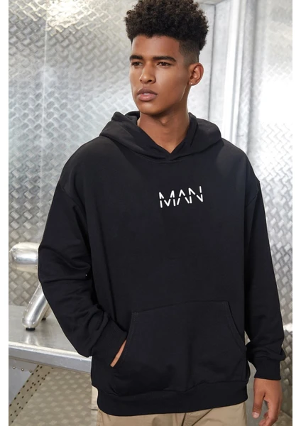 Unisex Man Baskılı Sweatshirt