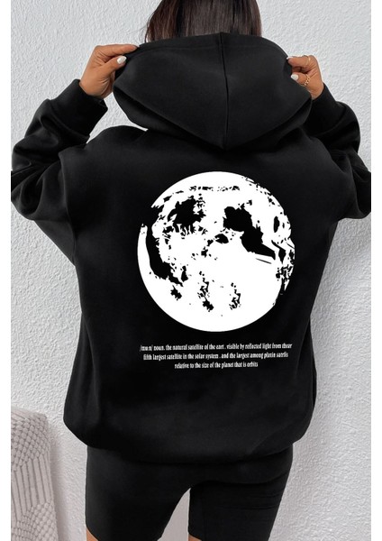 Unisex The Moon Baskılı Sweatshirt