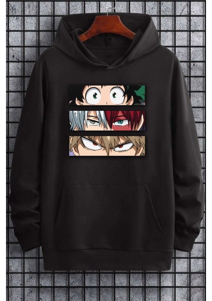 Unisex Makima Hugging Denji Baskılı Sweatshirt