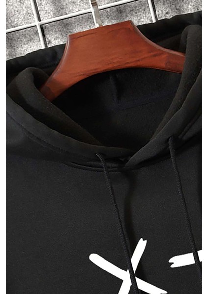 Cartoon Graphic Thermal Lined Drawstring Sweatshirt fiyatları