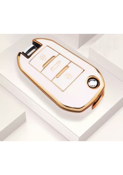 Citroen C3 C4 C5 C6 Elysee Cactüs Anahtar Kılıfı Sustalı Model