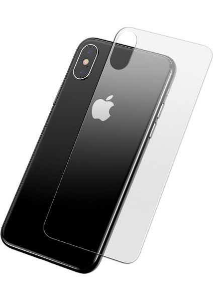 iPhone Xs Max Arka Gövde Koruyucu Flexiglass Nano