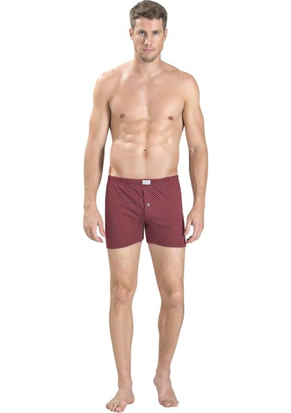 Erkek Penye Baskılı Karışık Renk Boxer 130 - 3 Adet