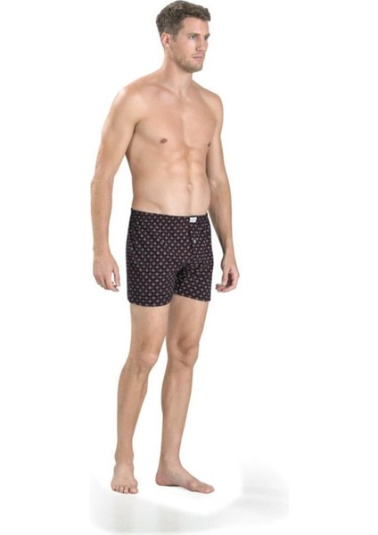 Erkek Penye Baskılı Karışık Renk Boxer 130 - 3 Adet