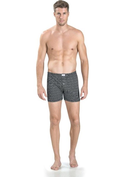 Erkek Penye Baskılı Karışık Renk Boxer 130 - 3 Adet
