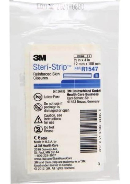 Steril Strip 12x100mm Mavi 3m - Ref: R1547