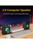 USB Kablolu Bilgisayar Hoparlörler, LED Stereo Subwoofer Pc Hoparlörler, Laptop Mini Hoparlörler, Ofis Ev Mini USB Multimedya Hoparlörler (Yurt Dışından) 3