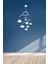 Askı ile Oluşturulmuş Balıklar 30 x 60 cm Duvar Sticker - Beyaz 1