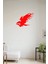 Hızlı Bir Şekilde Uçan Kızgın Kartal Doğan 60 x 46 cm Duvar Sticker - Kırmızı 1