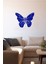 Ince Detaylı Işlenmiş Kelebek Butterfly 60 x 60 cm Duvar Sticker - Lacivert 1