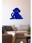 Maymun Şempanze Yavrusu 60 x 50 cm Duvar Sticker - Lacivert 1