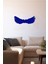 Sağa Sola Açılmış Büyük Tüylü Kanat 60 x 20 cm Duvar Sticker - Lacivert 1