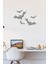 Büyükten Küçüğe Uçuşan Yarasalar 60 x 40 cm Duvar Sticker - Gri 1