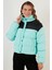 Renk Bloklu Dik Yaka Regular Fit Kısa Mont Bayan Mont 4972016 4