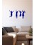 Havaya Doğru Heyacanlı Atlayan Insanlar 60 x 30 cm Duvar Sticker - Lacivert 1