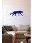 Sağa Doğru Yavaşca Ilerleyen Büyük Kedi 60 x 25 cm Duvar Sticker - Lacivert 1