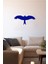 Geniş Şekilde Kanatlarını Açmış Kartal 60 x 25 cm Duvar Sticker - Lacivert 1
