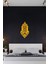 Tarihi Çeşme Veya Ahşap Süsleme Motifi 30 x 60 cm Duvar Sticker - Sarı 1