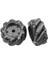 Mecanum Tekerlek Seti 60MM-K - Siyah (4 Adet) 1