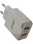 Cmk Linkage 28W + Qualcom 3.0 Çift USB Çıkışlı Hızlı Şarj Adaptörü 4